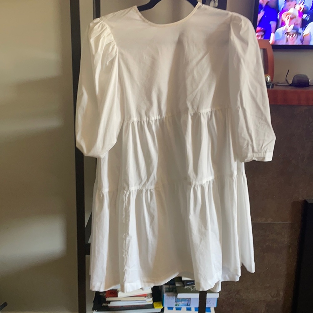 ShopWeWoreWhat baby doll white dress